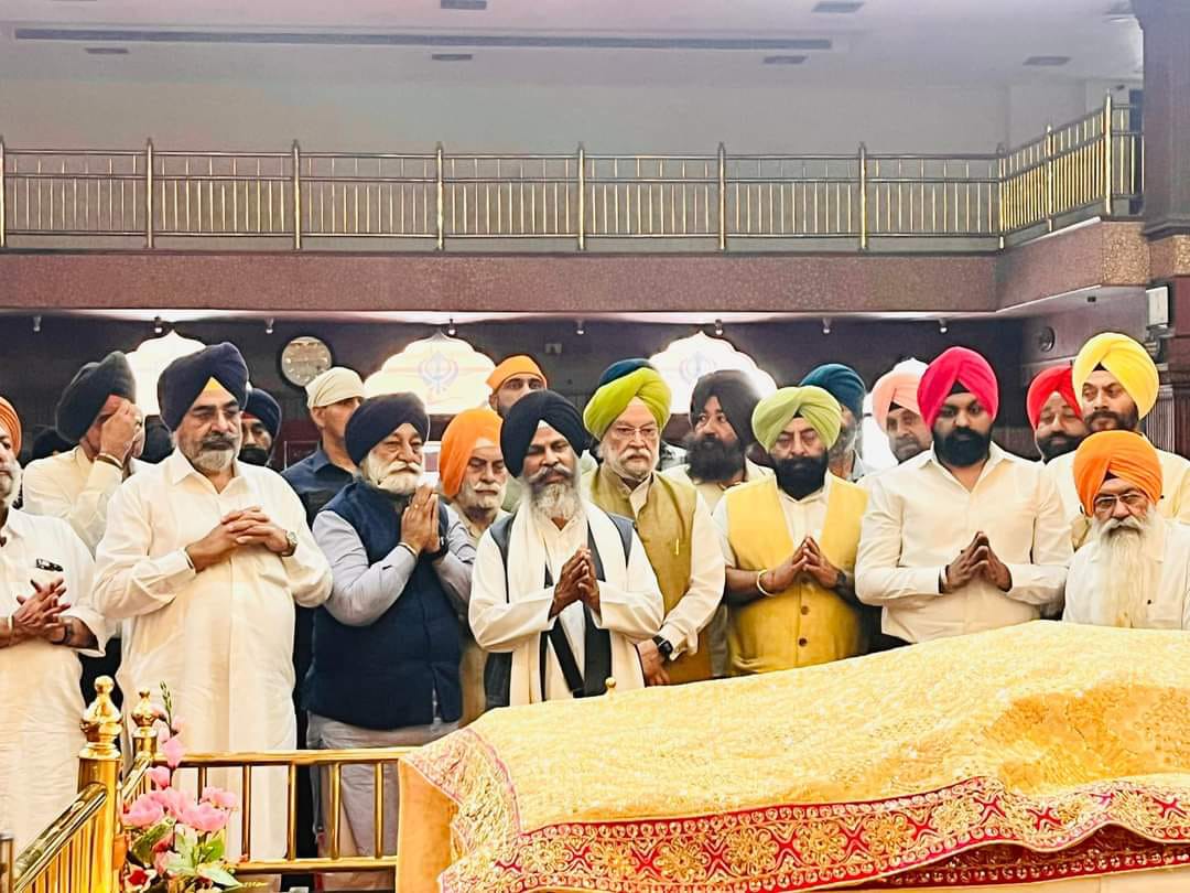 ਹਰਦੀਪ ਸਿੰਘ ਪੁਰੀ ਗੁਰੁਦਆਰਾ ਦੁੱਖ ਨਿਵਾਰਨ ਨੌਵੀਂ ਪਾਤਸ਼ਾਹੀ ਵਿੱਖੇ ਹੋਏ ਨਤਮਸਤਕI