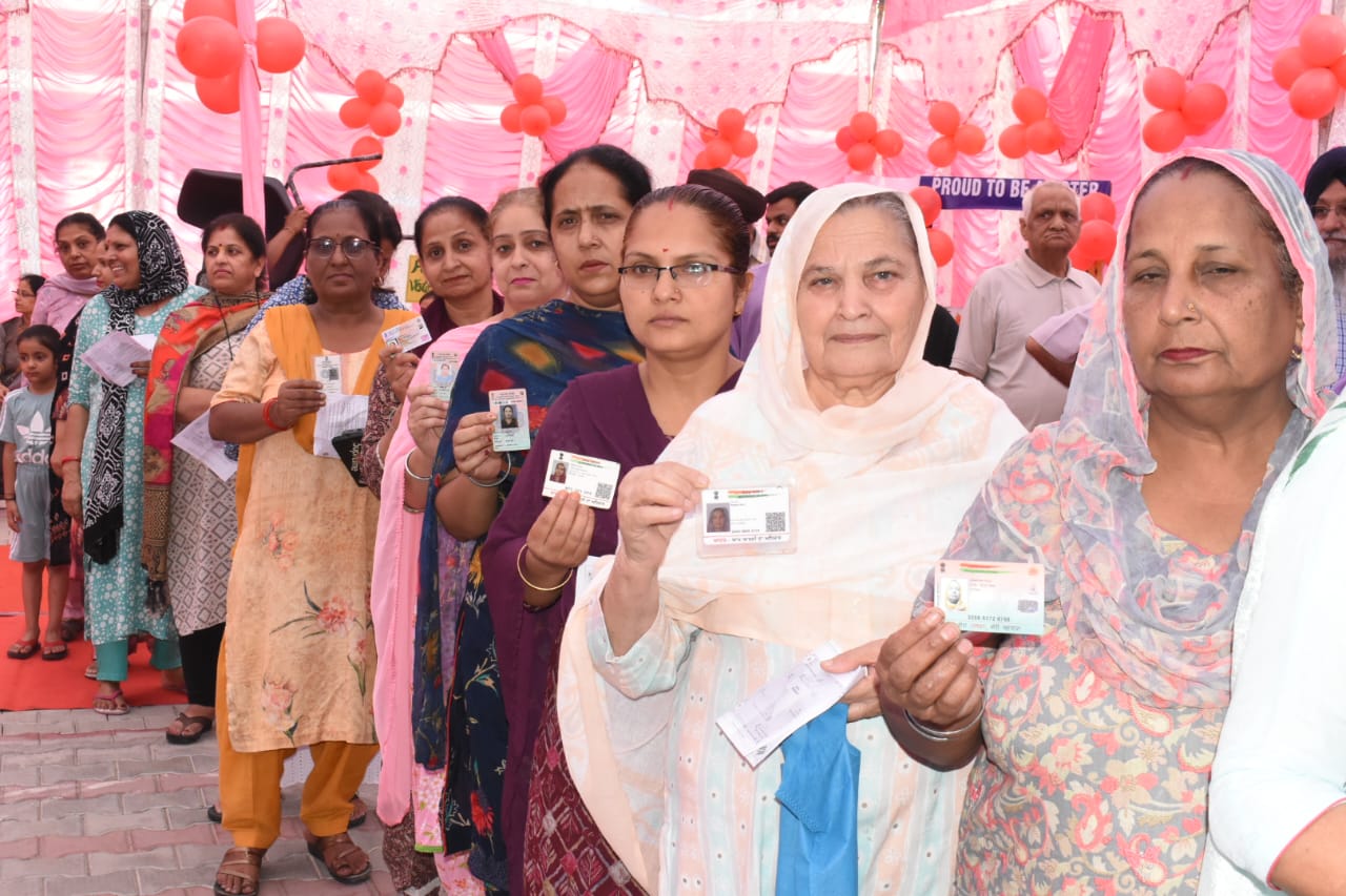 ਜਲੰਧਰ ਲੋਕ ਸਭਾ ਚੋਣਾਂ ਵਿੱਚ 57.5% ਪ੍ਰਤੀਸ਼ਤ ਨਾਲ 9.51 ਲੱਖ ਤੋਂ ਵੱਧ ਵੋਟਾਂ ਪਈਆਂ