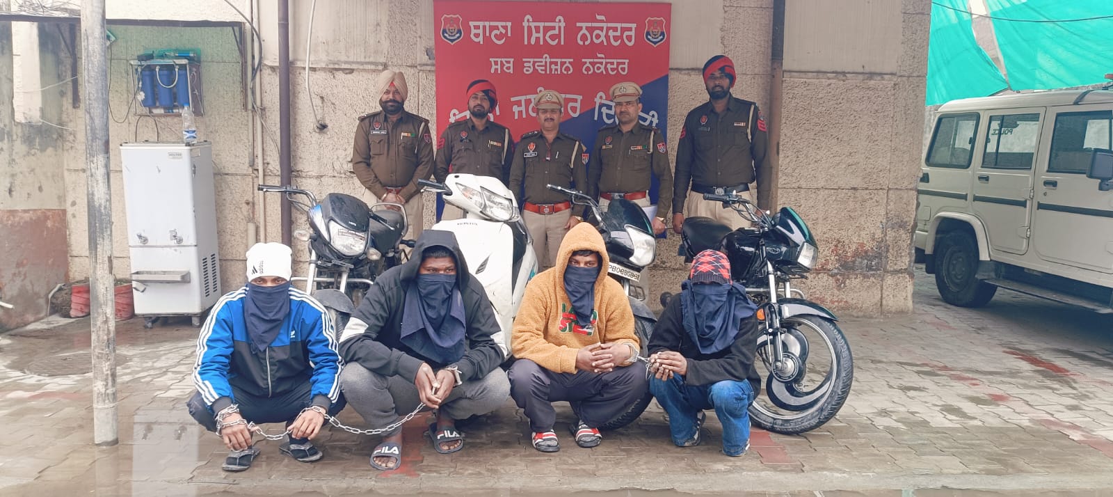 जालंधर ग्रामीण पुलिस ने अंतर-जिला वाहन चोर गिरोह का भंडाफोड़ किया*