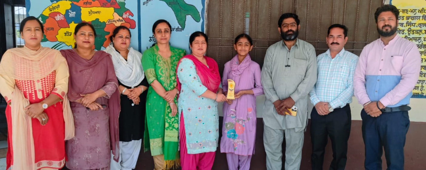 ਪਿੰਡ ਥੇਂਦਾ ਚਿਪੜਾ ਦੀ ਵਿਦਿਆਰਥਣ ਗੁਰਲੀਨ ਕੌਰ ਨੇ ਐਨ.ਐਮ.ਐਮ.ਐਸ. ਪ੍ਰੀਖਿਆ ਪਾਸ ਕਰਕੇ ਚਮਕਾਇਆ ਇਲਾਕੇ ਦਾ ਨਾਂ 