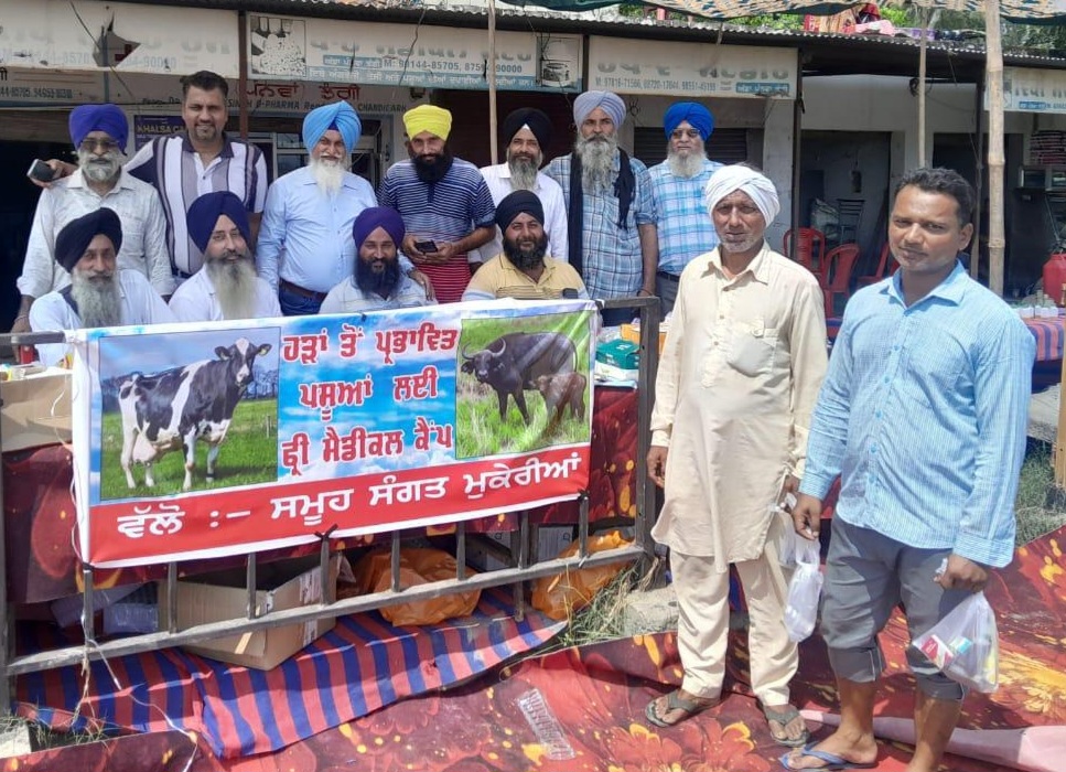 ਹੜ੍ਹ ਤੋ ਪ੍ਰਭਾਵਿਤ ਇਲਾਕਿਆਂ ਵਿੱਚ ਪਸ਼ੂਆਂ ਦੀਆਂ ਬਿਮਾਰੀਆਂ ਦੀ ਰੋਕਥਾਮ ਲਈ ਫ੍ਰੀ ਮੈਡੀਕਲ ਕੈਂਪ ਲਗਾਇਆ ਗਿਆ : ਭੁਪਿੰਦਰ ਸਿੰਘ ਪਿੰਕੀ 