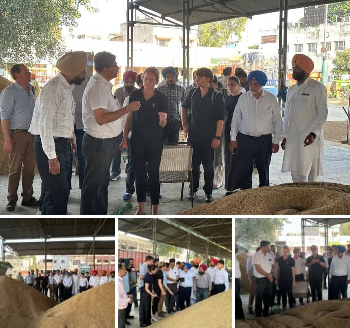 ਅਰਜਨਟੀਨਾ ਤੋਂ ਆਇਆ ਵਫ਼ਦ ਏਸ਼ੀਆ ਦੀ ਸਭ ਤੋਂ ਵੱਡੀ ਅਨਾਜ ਮੰਡੀ ਖੰਨਾ ਦੇ ਦੌਰੇ ਦੌਰਾਨ ਪੰਜਾਬ ਸਰਕਾਰ ਦੇ ਖਰੀਦ ਪ੍ਰਬੰਧਾਂ ਤੋਂ ਹੋਇਆ ਪ੍ਰਭਾਵਿਤ*