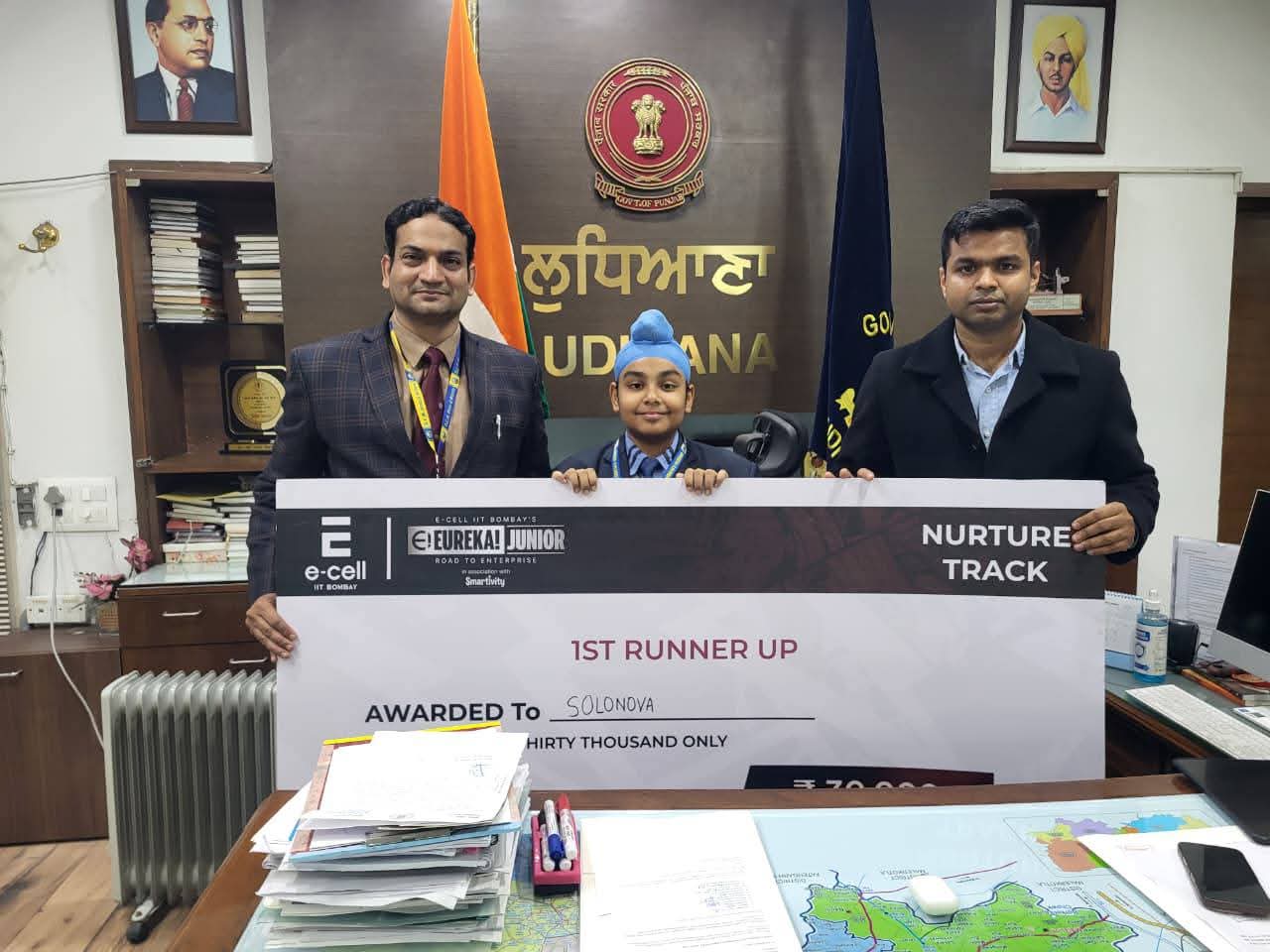 ਡੀ.ਸੀ ਹਿਮਾਂਸ਼ੂ ਜੈਨ ਨੇ ਡੀ.ਸੀ.ਐਮ ਪ੍ਰੈਜ਼ੀਡੈਂਸੀ ਸਕੂਲ ਦੇ ਵਿਦਿਆਰਥੀ ਦੀ ਰਾਸ਼ਟਰੀ ਪੱਧਰ ਦੀ ਨਵੀਨਤਾ ਲਈ ਸ਼ਲਾਘਾ ਕੀਤੀ*